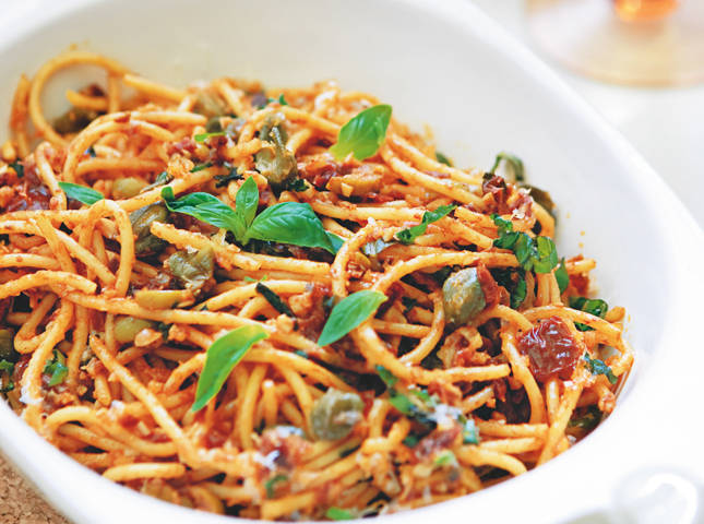 Angel Hair Pasta With Sun Dried Tomato 3425