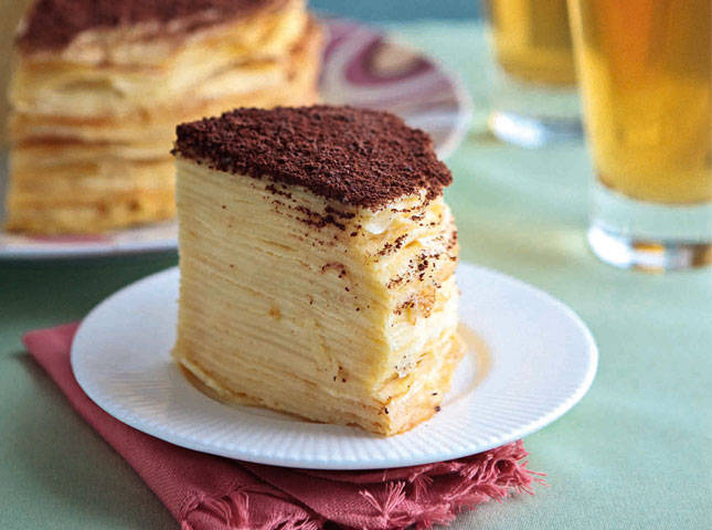 Vegan Banana & Crème Brûlée Mille Crêpe Cake Recipe