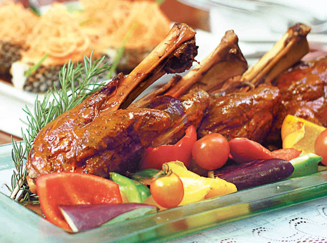 Lamb Shank Curry and Ratatouille