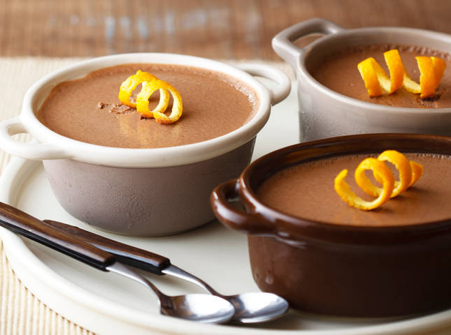 Dark Chocolate Orange Pots de Creme