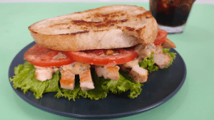 chicken sandwich with pesto mayo