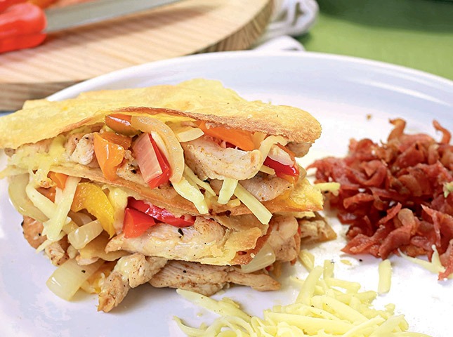 Chicken Quesadilla with Peppers Recipe