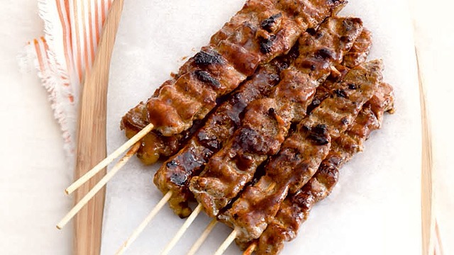 Pork bbq on clearance stick