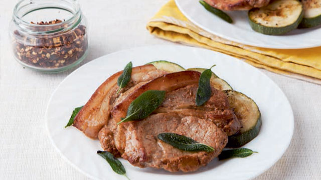 Pork Chops with Balsamic Zucchini Recipe