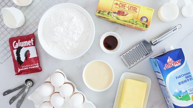 Everything You Need To Make Cheese Cupcake