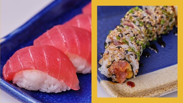 Hanako tuna sushi, Spicy Tuna Teriyaki Roll