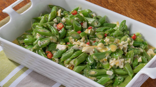 Beans with Salted Egg Sauce Recipe