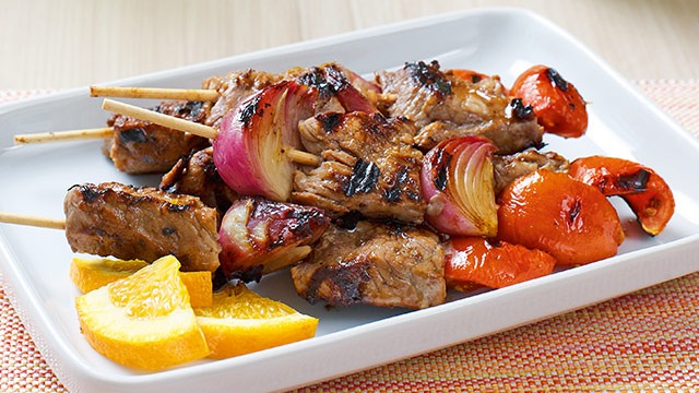 Orange-Glazed Beef Kebabs Recipe