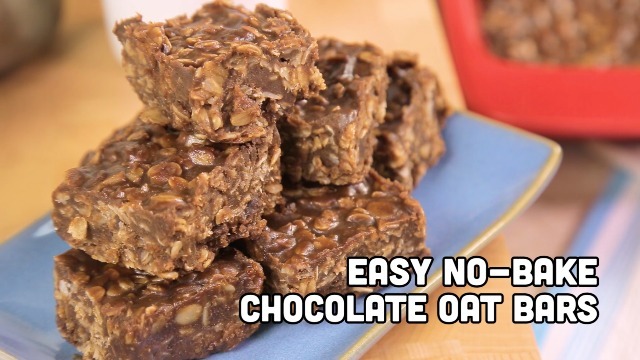 Easy No-bake Chocolate Oatmeal Bar Recipe