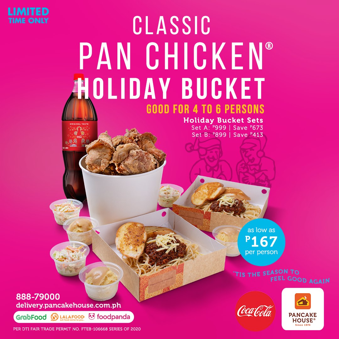 Pancake House's Classic Pan Chicken Holiday Buckets