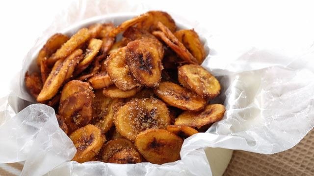 deep fried banana chips