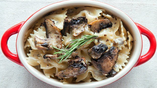 Mushroom and Pesto Pasta Recipe