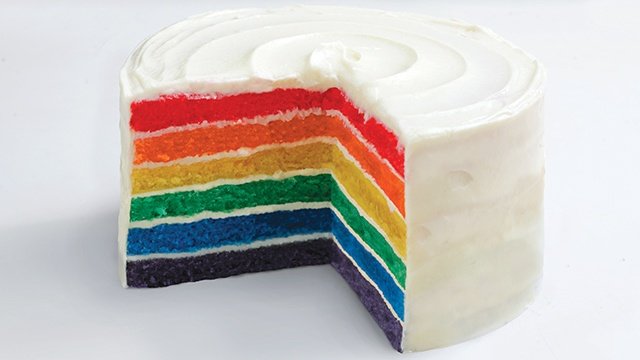 Rainbow Layer Cake Recipe | MyRecipes