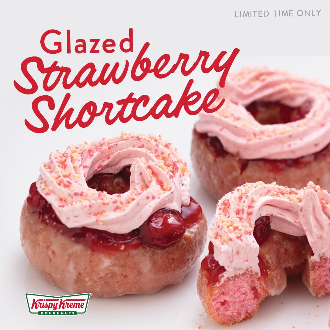 Strawberry Glazed Valentine Donuts