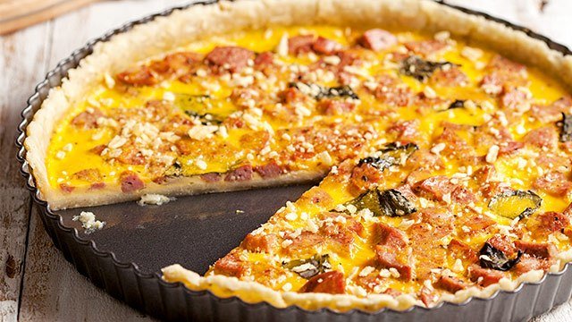 Sausage Basil Quiche Recipe