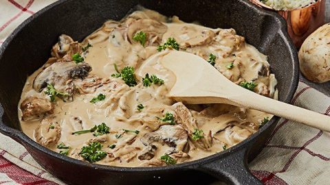 Blue Cheese Beef Stroganoff Recipe