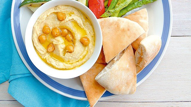 Hummus with Grilled Vegetables Recipe
