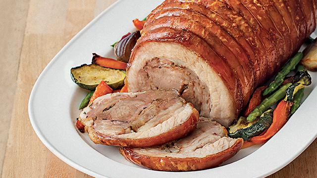 roast pork belly with crispy skin