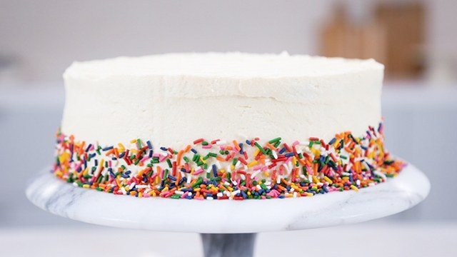 Rainbow Puffy Sprinkle Cake - Whipped Bakeshop Philadelphia
