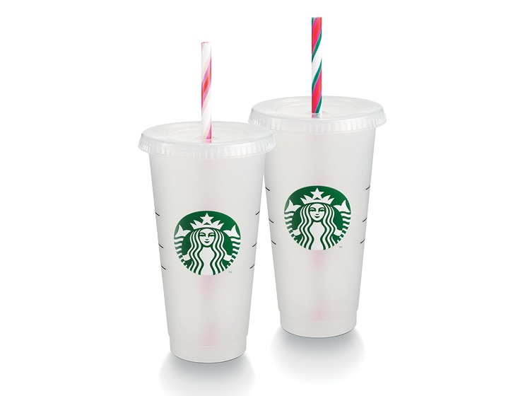 Starbucks, Dining, Set 5 Starbuckscolor Change Confetti Reusable Cold Cups  Lids Straws 24oz Venti