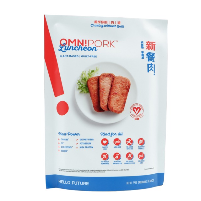 Spam is so beloved in Asia that OmniPork has invented a meat-free version  of it