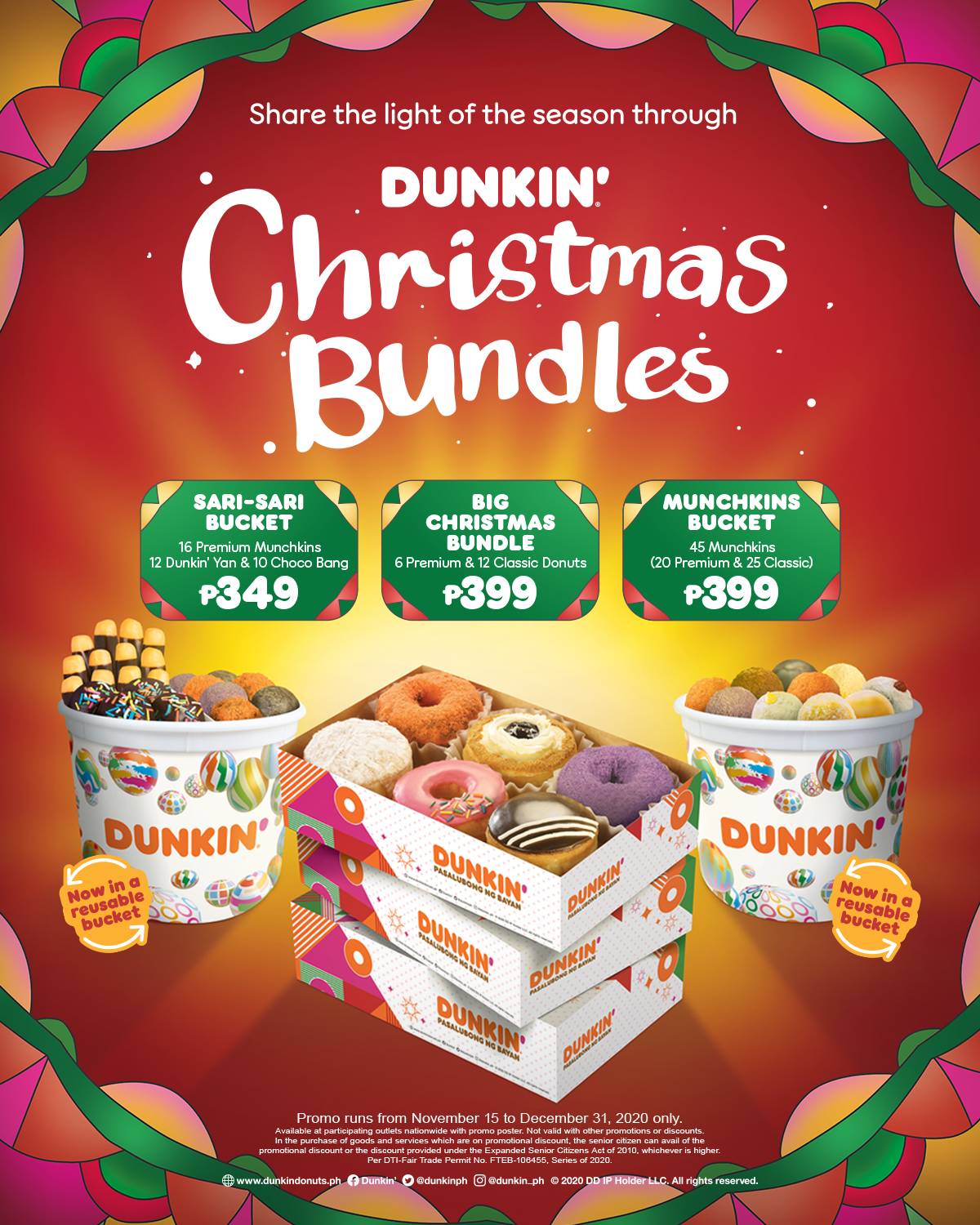 Dunkin Christmas Bundle Promo 2020