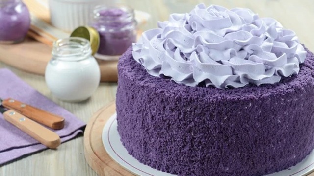 Ube Macapuno Cake – Flower Story PH