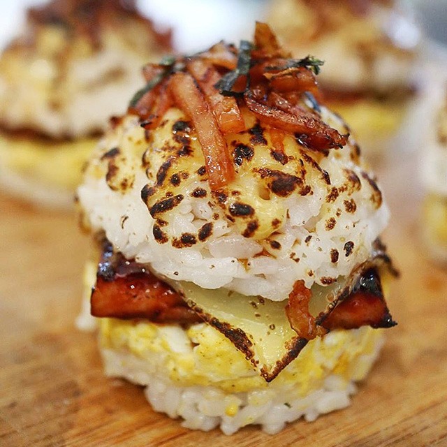 This Sushi Bake- And Musubi-Inspired Rice Burger Is Made With SPAM