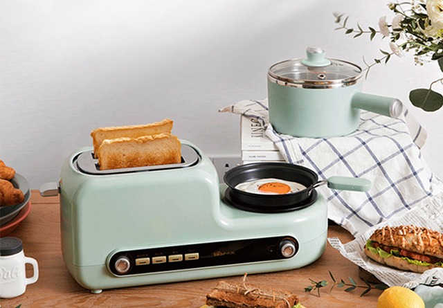 This Compact Kitchen Appliance Is A Toaster, Frying Pan, And