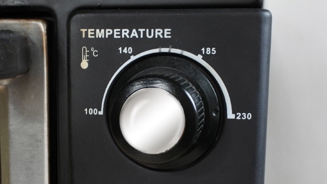 The temperature knob on your oven should tell you exactly how hot your oven is running.