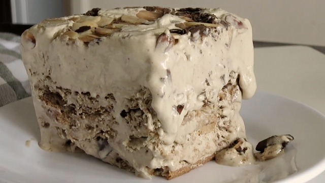 How To Make Coffee Crumble Ice Cream Cake