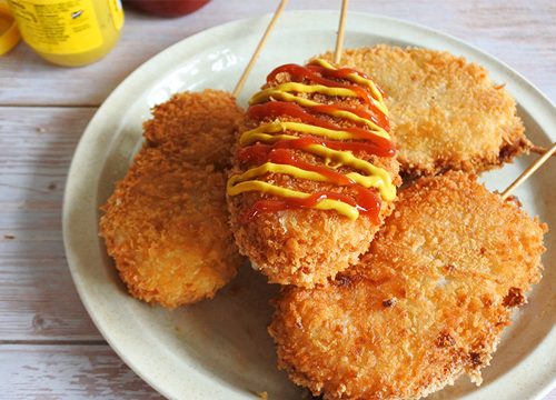 Korean Corn Dog Recipe, No Yeast Or Cornmeal Required!