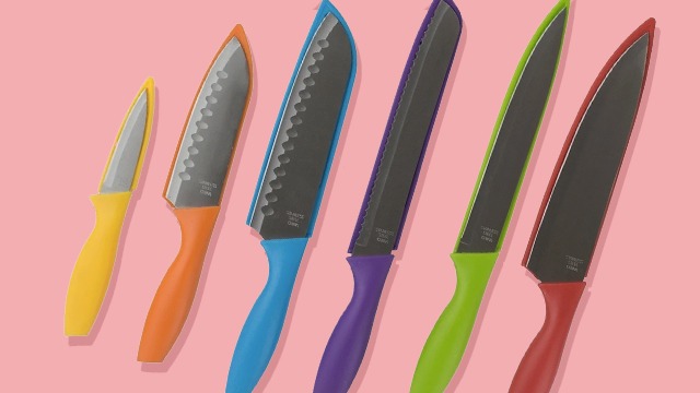 Handyman Is Offering A Discount On A Rainbow-Colored Knife Set