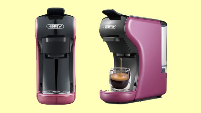 This 4-in-1 coffee capsule machine can use Nespresso pods, Dolce Gusto pods, ESE pods, and ground coffee.