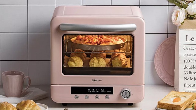Bear's Pastel Pink Oven Can Bake and Air Fry