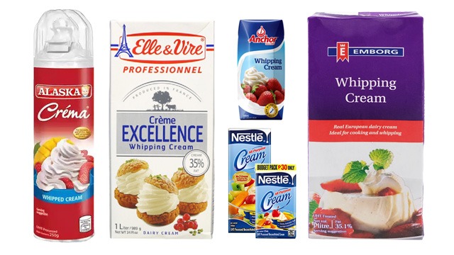 Here Are The Brands Of Whipping Cream You Can Find in Stores