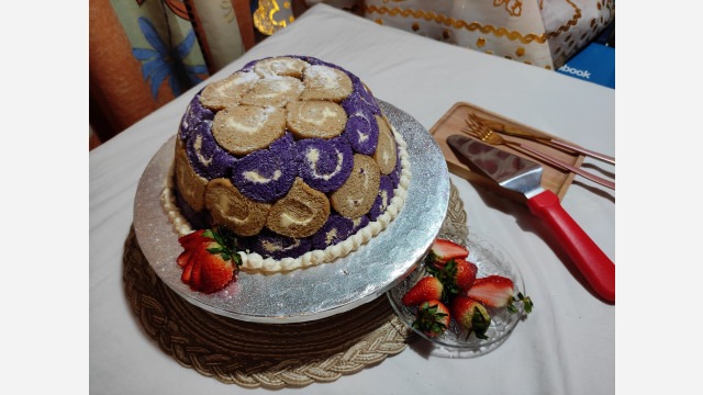 Charlotte Royale Sponge Cake (Dome-Shaped)