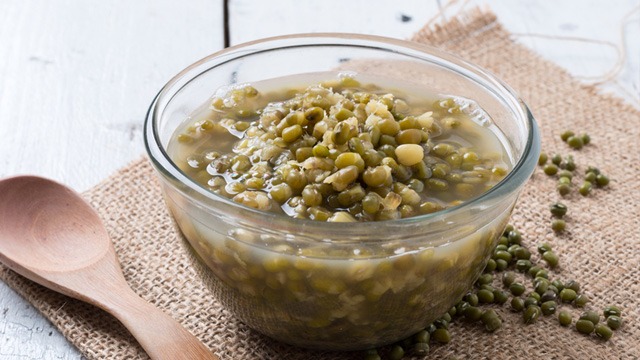 munggo or monggo in a clear glass bowl