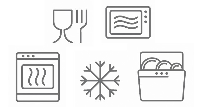 food container symbols