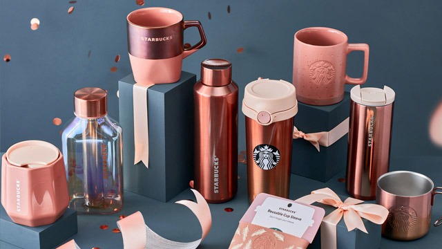 PSA: Starbucks now has a rose gold collection of tumblers and  cupsHelloGiggles