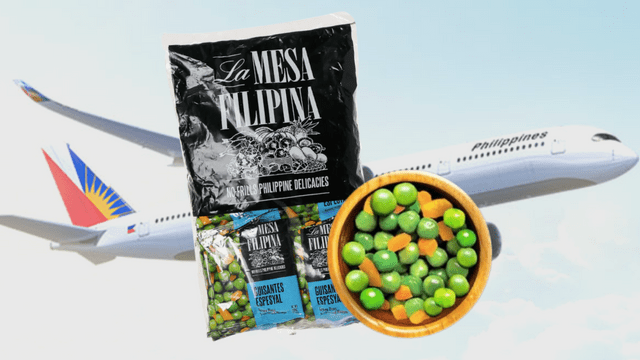 la mesa filipina guisantes espesyal philippine airlines snack
