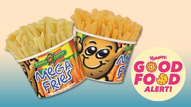 Potato Corner's Honey Butter And Quezo de Bola Flavors with the Yummy.PH Good Food Alert badge