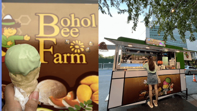 Bohol Bee Farm now has an ice cream truck in Burgos Circle in Bonifacio Global City.