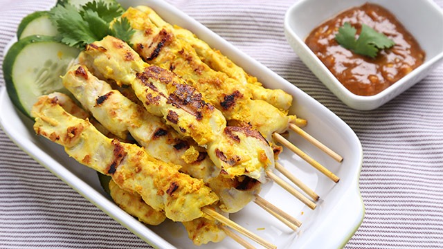 Easy Grilled Chicken Satay Recipe