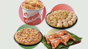 There are food courts around the Philippines where you can mix and match meals from Jollibee, Chowking, Mang Inasal, and Greenwich.