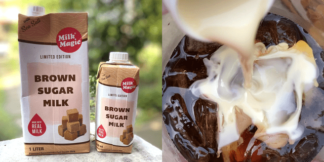 Milk Magic's Brown Sugar Milk is a delicious drink you can enjoy on its own or with your brewed coffee.