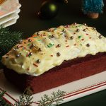 red velvet loaf cake recipe with cream cheese frosting