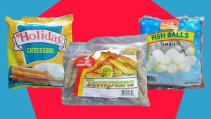 frozen food packages marby tempura hoilday cheesedog new senorito fish balls