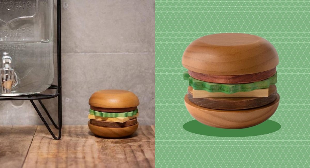 Rivers Drinkware's Hamburger Coasters are available on Lazada for P2,195.