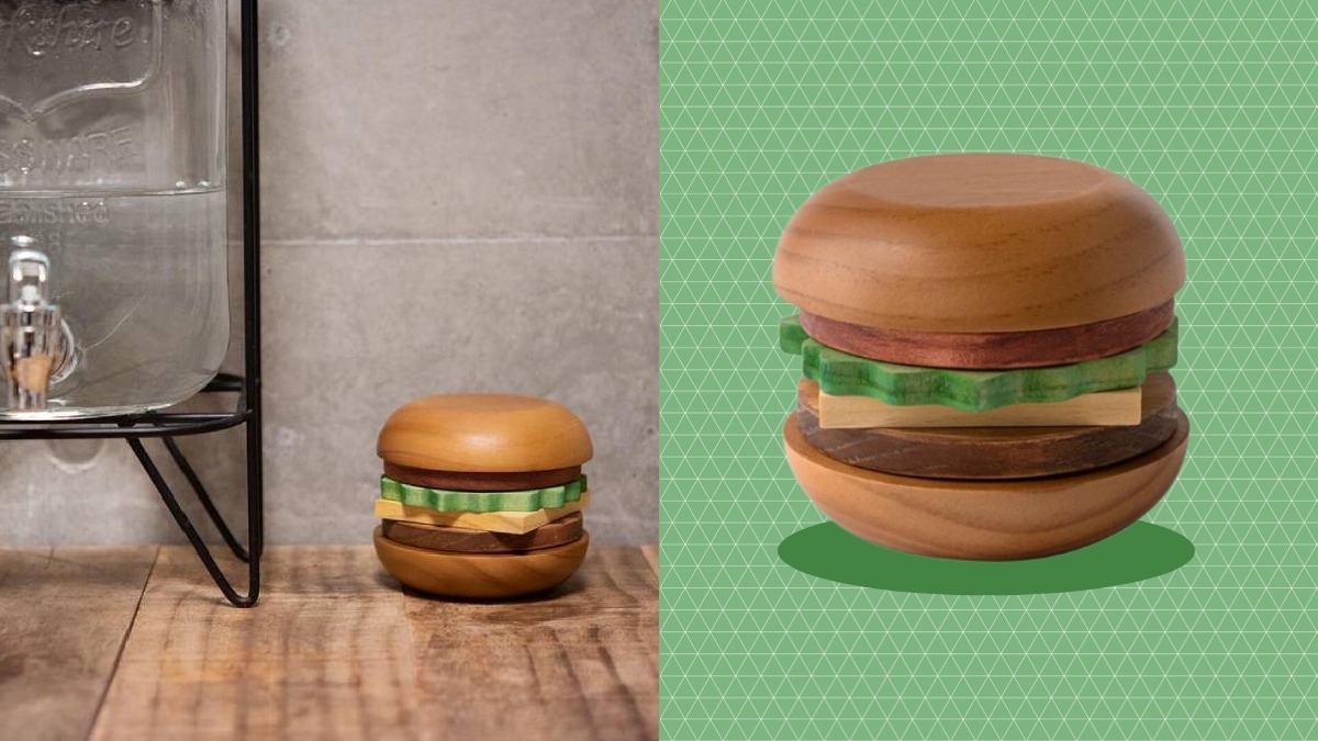Rivers Drinkware Hamburger Coasters